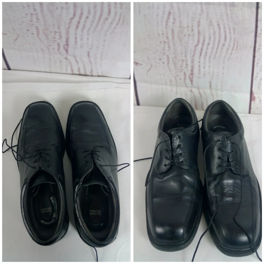 Nunn Bush Black Leather Shoes Men's 8.5M